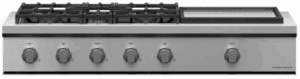 CPV3486GDN 48 Inch Gas Rangetop with 6 Sealed Burners, Continuous Grates, Stainless Steel Griddle