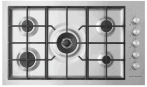 CG365DNGRX2N 36 Inch Gas Cooktop with 5 Sealed Burners, 3-Piece Cast-Iron Trivets, Dual Wok Burner