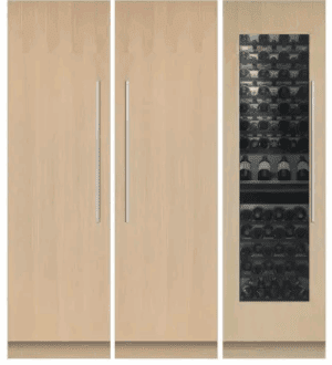 FPWINEFRIGSET2 Column Set with 24 Inch Refrigerator, 24 Inch Freezer and 24 Inch Wine Cooler Panel Ready