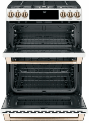 CGS750P4MW2 30 Inch Slide-In Gas Smart Range with 6 Sealed Burners, Double Oven, 6.7 Cu. Ft. Total Oven Capacity