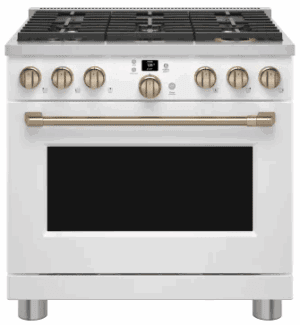 CGY366P4TW2 36 Inch Smart Professional Gas Range with 6 Sealed Burners, 6.2 cu. ft. Oven Capacity