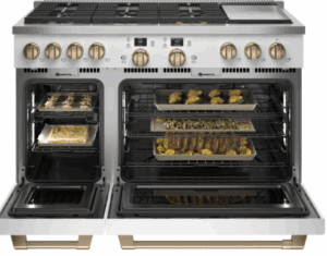 C2Y486P4TW2 48 Inch Smart Professional Dual Fuel Range with 6 Sealed Burners, Double Oven, 8.25 Cu. Ft. Total Capacity, True Convection with Reverse Air