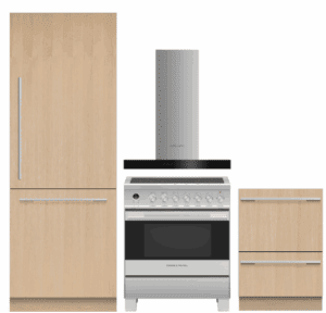 FPRARHREDW2  4 Piece Kitchen Appliances Package with Induction Range, Bottom Freezer Refrigerator and Dishwasher in Stainless Steel